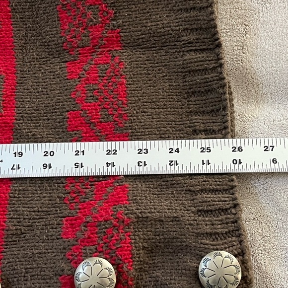 Vintage MILLIGAN BRAND KNITS Chunky Southwestern Hand Knit Vest XL Made in USA - Picture 12 of 12